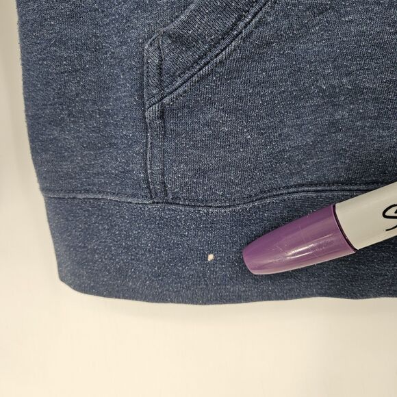 Marmot Hoodie Mens Large Blue Yellow Pullover Spell Out Logo Sweatshirt Outdoors - Picture 3 of 11